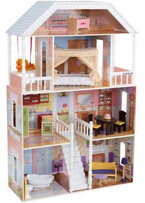 KidKraft® Puppenhaus »Savannah«, Inkl. Puppenmöbel bunt, Puppenhaus »Savannah« mit 4 Etagen