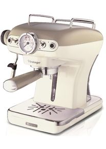 Ariete Espressomaschine »1389 Vintage Creme-Weiß« bunt, Nostalgisches Display mit Temperaturanzeige