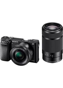 Sony Systemkamera »Alpha Ilce-6000y Set«16-5055-210, 24,3 Mp, Wlan (Wi-Fi), Gesichtserkennung, Hdr-Aufnahme schwarz, 24,3 Megapixel mit APS HD CMOS...