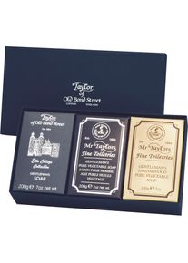 Taylor of old Bond Street Seifen-Set, (3 Tlg.) weiß - 600 g, Reinigung und Pflege während des Duschens und Badens
