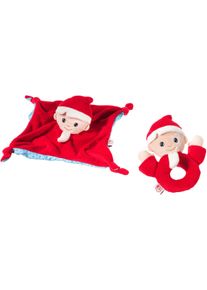 Heunec® Greifling »Sandmännchen«, (Set, 2 Tlg.) rot, Sandmann-Set bestehend aus Schmusetuch und Greifling