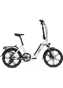 Llobe E-Bike »Easystar Gala, 10ah«, 7 Gang, Shimano, Heckmotor 250 W weiß, Größe 37 cm - 20 Zoll (50,80 cm), 36V / 10Ah Akkubatterie