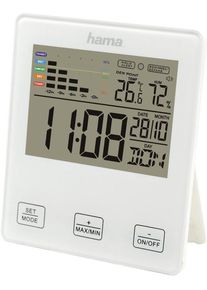 Hama Wetterstation »Thermo-/Hygrometer "Th-10", Mit Schimmelalarm Thermometer« weiß , Zur Kontrolle von Innentemperatur und Luftfeuchtigkeit