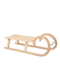 Pinolino® Schlitten »Hörnerschlitten«, Aus Holz beige, Formschöner Hörnerschlitten