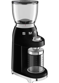 Smeg Kaffeemühle »cgf01bleu «, 150 W, Kegelmahlwerk, 350 G Bohnenbehälter schwarz, 50's Style Retro Look