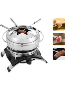 Novis Elektro-Fondue »Fondue Inox 6014.21.1« silberfarben, Für Fleisch- (Bourguignonne, Chinoise), Gemüse- und Käse-Fondue