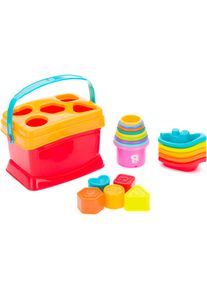 fillikid Stapelspielzeug »Spielbox« bunt, Formensortier- und Stapel-Set »Spielbox«