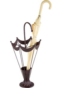 AMBIENTE HAUS Schirmständer »Antik Iii« braun , Stilvoller Schirmständer in Schirmform