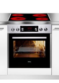 Amica Induktions Herd-Set »Ehi 935 100 E«, Ehi 935 100 E, Steam Clean, (Set), Rapidwarmup-Funktion silberfarben, Energieeffizienzklasse A (A+++ bis D)