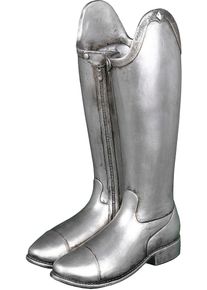 AMBIENTE HAUS Schirmständer »Reitstiefel«, (1 St.) silberfarben , Praktischer Schirmhalter