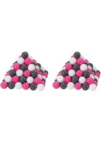 KNORRTOYS® Bällebad-Bälle »200 Stück, Creme/Grey/Rose, Ø Ca. 7 Cm«, (200) pink, Set mit 200 bunten Bällen in 3 Farben »creme/grey/rose«