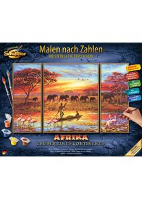 Schipper Malen Nach Zahlen »Meisterklasse Triptychon - Afrika, Zauber Eines Kontinentes«, Made In Germany bunt, Malen nach Zahlen - Triptychon -...