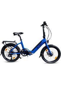 Llobe E-Bike »Easystar, 10ah«, 7 Gang, Shimano, Heckmotor 250 W blau, Größe 37 cm - 20 Zoll (50,80 cm), 36V / 10Ah Akkubatterie