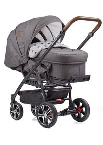 Gesslein Kombi-wagen »f4 Air+, /Tabak, Grau Meliert/Stern Grau Meliert«, Mit Tragetasche c2 Compact; Design & Handarbeit Aus Deutschland schwarz,...