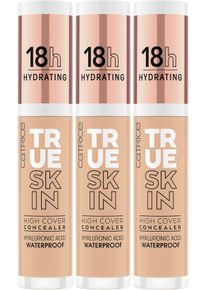 Catrice Concealer »True Skin High Cover Concealer«, (Set, 3 Tlg.) braun - 13,5 ml, Langanhaltendes, mattes und natürliches Finish