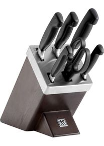 Zwilling Messerblock »****Vier Sterne«, 7 Tlg., Selbstschärfend braun , Selbstschärfender Messerblock