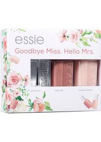 essie Nagellack-Set »Bride Set Goodbye Miss. Hello Mrs.«, (Set, 3 Tlg.) bunt, Pinsel passt sich dem Nagel an