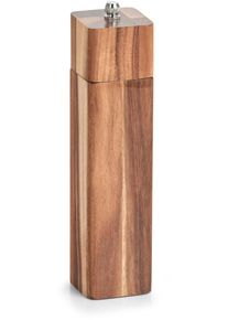 zeller Present Salz-/Pfeffermühle, (1 St.), Akazienholz, Höhe Ca. Höhe 21,3 Cm beige , Hohe, eckige Salz-/Pfeffermühle aus Akazie