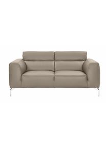 Calia italia 2-Sitzer »Soho«, In Zwei Lederqualitäten beige, Größe B/H/T: 176 cm x 82 cm x 95 cm B/H/T: 176 cm x 82 cm x 95 cm Leder BULL,...