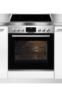 Bosch Induktions Herd-Set »Hnd617Ls60«, Hea5174S1, Mit 3-Fach-Teleskopauszug silberfarben, Energieeffizienzklasse A (A+++ bis D)