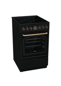 Gorenje Elektro-Standherd »Gecs5B70Cl«, Gecs5B70Clb, Aqua Clean schwarz, Energieeffizienzklasse A (A+++ bis D)