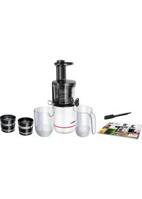 Bosch Slow Juicer »mesm500w«, 150 W, Für Hartes Obst Und Gemüse, Sehr Leise, Leichte Reinigung schwarz-weiß, Gesunde, vitaminreiche Säfte durch...