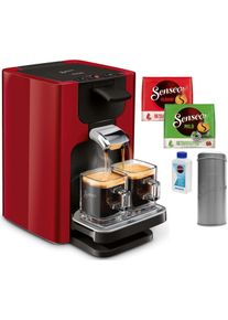 Philips Senseo Kaffeepadmaschine »Senseo® Quadrante hd7865/80«, Inkl. Gratis-Zugaben Im Wert Von € 23,90 Uvp rot, SENSEO® Kaffee Boost Technologie...