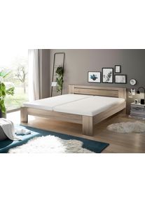 Schlafkontor Futonbett »Cannes« braun, Größe Liegefläche B/L: 180 cm x 200 cm Höhe: 71 cm LF 180 x 200 cm , Futonbett