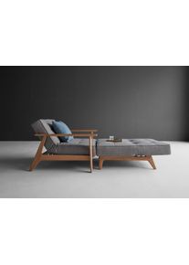 Innovation Living ™ Sessel »Splitback«, Mit Frej Arm, In Eiche, In Skandinavischen Design grau, Größe B/H/T: 112 cm x 79 cm x 99 cm Struktur grob...