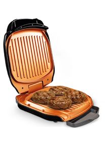 MediaShop Kontaktgrill »m19177 Low Fat Grill«, 900 W schwarz, Voller Geschmack - weniger Fett