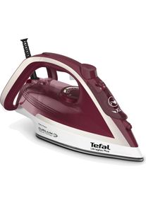Tefal Dampfbügeleisen »fv6810 Ultragliss Plus«, 2800 W, 250 G/Min. Extra Dampfstoß, Vertikaldampf, Kratzfeste Bügelsohle rot, Starke Dampfleistung,...