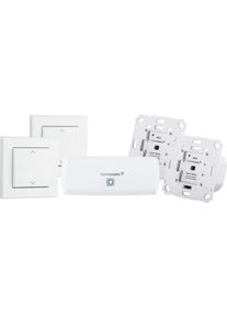 homematic IP Smart-Home Starter-Set »Starter Set Beschattung – Wlan (156450A0)« weiß , Automatisches Herunterfahren bei Dunkelheit oder...