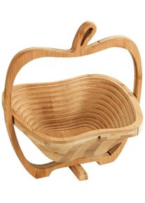Maximex Obstschale, Aus Bambus, Obstkorb Und Untersetzer In Einem beige, Größe B/H: 26,5 cm x 30 cm B/H: 26,5 cm x 30 cm , Obstkorb & Untersetzer...
