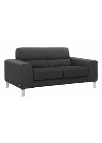 Calia italia 2-Sitzer »Simon«, In Zwei Lederqualitäten schwarz, Größe B/H/T: 172 cm x 81 cm x 94 cm B/H/T: 172 cm x 81 cm x 94 cm Leder BULL,...