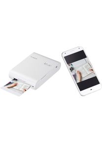 Canon Fotodrucker »Selphy Square qx10« weiß, Thermosublimationsdruck: Fotoprints in Laborqualität/ Eingebauter Akku für 20 Drucke