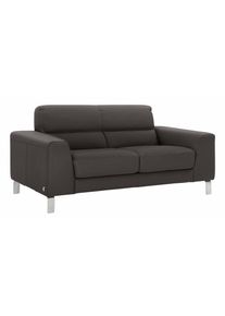 Calia italia 2-Sitzer »Simon«, In Zwei Lederqualitäten braun, Größe B/H/T: 172 cm x 81 cm x 94 cm B/H/T: 172 cm x 81 cm x 94 cm Leder SORRENTO,...