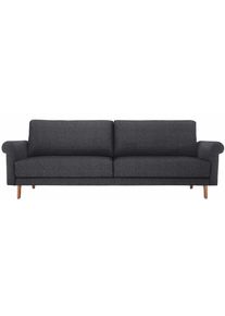 Hülsta Sofa Hülsta Sofa 3-Sitzer »Hs.450«, Modern Landhaus, Breite 208 Cm, Füße In Nussbaum grau, Größe B/H/T: 208 cm x 85 cm x 95 cm B/H/T: 208 cm x 85 cm x...