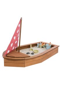 Muddy Buddy® Sandkasten »Seashell Diver«, Sandkasten, Kakaobraun braun, Größe B/H/L: 90 cm x 102 cm x 160 cm - B/H/L: 90 cm x 102 cm x 160 cm,...