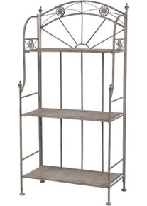 Home Affaire Standregal grau, Größe B/H/T: 61 cm x 120 cm x 31 cm B/H/T: 61 cm x 120 cm x 31 cm , Im Landhaus-Stil
