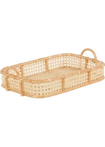 LeGer Home by Lena Gercke Tablett »Maria«, (1 Tlg.), Wiener Geflecht beige, Größe B/H/L: 30 cm x 12 cm x 45 cm B/H/L: 30 cm x 12 cm x 45 cm ,...
