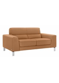 Calia italia 2-Sitzer »Simon«, In Zwei Lederqualitäten braun, Größe B/H/T: 172 cm x 81 cm x 94 cm B/H/T: 172 cm x 81 cm x 94 cm Leder BULL,...