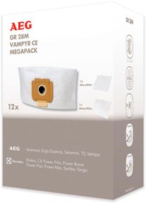 AEG Staubsaugerbeutel »Ce pw24tre«, gr28 M Für Vampyr Ce weiß, Megapack - Preisvorteil gegenüber Einzelkauf!