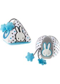 Heunec® Greifling »Miffy Ball Und Pyramide«, (Set, 2 Tlg.), Gots Organic, Zertifiziert Durch Ceres-0560 blau, Set Greiflinge Pyramide & Ball »Hase...