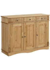Home Affaire Sideboard »Teresa«, 3-Türig, Breite 119 Cm beige, Größe B/H/T: 118 cm x 90 cm x 40 cm B/H/T: 118 cm x 90 cm x 40 cm , Im Landhaus-Stil