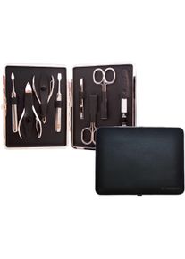 Pfeilring Maniküre-Etui »Nappaleder«, (8 Tlg.) schwarz, Größe 8 tlg. - 8 tlg., Rahmenetui aus edlem Nappaleder