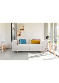 Andas 2-Sitzer »Maroon«, In Skandinavischem Design, Mit Losen Kissen beige, Größe B/H/T: 200 cm x 82 cm x 96 cm B/H/T: 200 cm x 82 cm x 96 cm...
