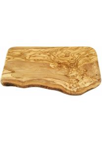 Olivenholz-Erleben Schneidebrett, Länge 50 Cm braun, Größe L: 50 cm L: 50 cm , Rustikales Schneidbrett