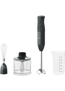 AEG Stabmixer »hb4-1-6gg«, 600 W silberfarben, Ideale Ergebnisse dank TruFlow-Technologie