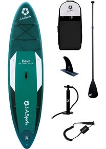 L.A. Sports Inflatable Sup-Board »Devil«, (Set, 6 Tlg., Mit Paddel, Pumpe Und Transportrucksack) bunt, Größe 10'10" 330 cm, L.A. Sports 10.10“...