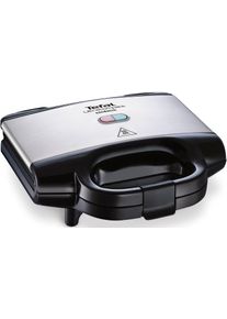 Tefal Sandwichmaker »sm1552 Ultracompact«, 700 W, Antihaftbeschichtete Platten, Leichte Reinigung, Maße: 26,5X12X26 Cm schwarz, Großer...